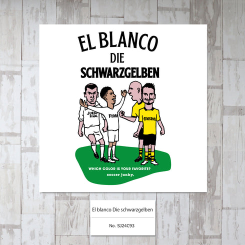 El blanco Die schwarzgelben アートパネル